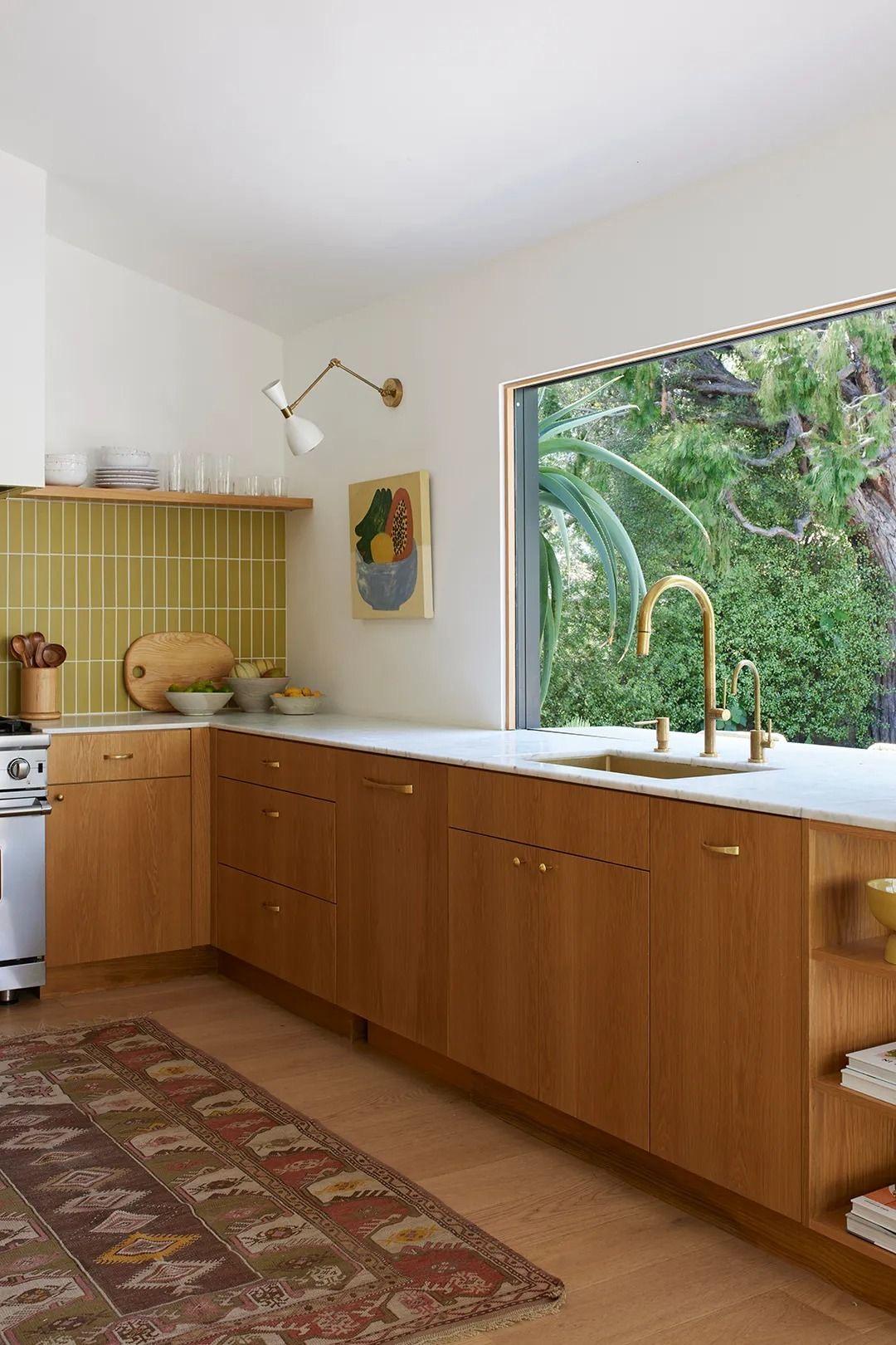 Kitchen renovation with oak cabinetry and marble countertops, Gold Coast